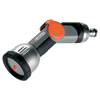 Gardena Premium Metal Adjustable 3 Pattern Hose Spray Gun with Flow Control