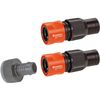 Gardena Profi Max Flow System Connector Set for Taps with 19mm (3/4") & 25.4mm (1") Threads (SprinklerSystem)