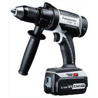 Panasonic EY7950LR2S31 18v Cordless Combi Drill Driver with 2 Lithium Ion Batteries 3.3ah with Heavy Duty Tool Bag Worth