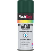 Plastikote Multi Purpose Aerosol Enamel Spray Paint Gloss Green 400ml