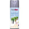 Plastikote Outdoor Metallic Aerosol Spray Paint Nickel 400ml