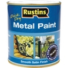 Rustins Metal Paint Smooth Satin Black 500ml