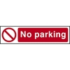 Scan 200 x 50mm PVC Sign - No Parking