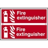 Scan 300 x 200mm PVC Sign - Fire Extinguisher
