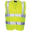 Scan Childrens Hi Vis Waistcoat EN471 Class 2 Yellow Age 7-9
