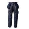 Snickers Mens DuraTwill Trousers with Holster Navy Blue 30" Waist & 28" Leg