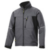 Snickers Mens Soft Shell Jacket Steel Grey / Black Medium