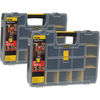 Stanley FatMax Sort Master Multi Compontent Organiser Box Pack of 2