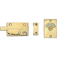 Yale Locks Indicator Bolt for Bathrooms or WC Doors Electo Brass P127