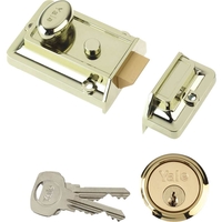Yale Locks P77 Traditional Nightlatch Brasslux 60mm Backset