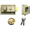 Yale Locks P77 Traditional Nightlatch ENB / PB Cylinder 60mm Backset