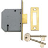 Yale Locks PM322 3 Lever Mortice Dead Lock 67mm / 2.5" Polished Chrome