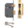 Yale Locks PM550 5 Lever Mortice Sash Lock 80mm / 3" Polished Brass