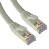 2m 6.5ft Flat CAT7 RJ45 FTP Ethernet Lan Network/Patch Cable - Grey