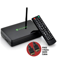 7dayshop Android 4.2 (Jellybean) Dual Core HDMI Network Media Player x 4 USB with HDMI Cable and Remote Control