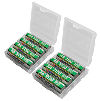 7dayshop "GOOD TO GO" AA HR06 Pre-Charged Rechargeable Batteries 2150mAh with FREE Cases - Value 8 Pack