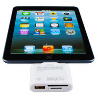 7dayshop iPad Mini / iPad 4 OTG SD,  SDHC,  microSD,  microSDHC Card & USB Adapter Camera Connection Kit