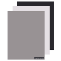 7dayshop Pro Grey / White / Black 10"x8" Card Exposure and Colour Calibration Set - Ref. 7DSMQDGC-B