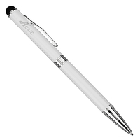 Acase Ball Point Pen and Tablet Stylus Combo - White