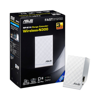 ASUS RP-N14 Wireless-N300 Range Extender (IEEE802.11 a/b/g/n) with Signal Indicator and One-Touch Blue LED Light