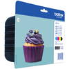 Brother Original LC123 Ink Cartridge Extra Value 4 Colour Multipack