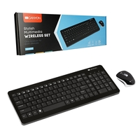 Canyon Wireless Multimedia Keyboard and Optical Mouse Set QWERTY Windows & Mac