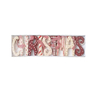 Christmas Red And Off White Rustic Wooden Hanging Garland