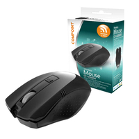 Compoint 3 Button Wireless 2.4Ghz Hi Resolution Optical Mouse with Nano USB Adapter