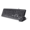 Compoint USB Full-size Keyboard and Optical Mouse Bundle UK QWERTY Layout - Product Ref KM8014