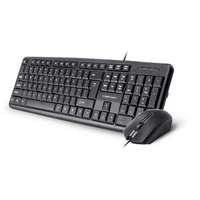 Compoint USB Full-size Keyboard and Optical Mouse Bundle UK QWERTY Layout - Product Ref KM8014