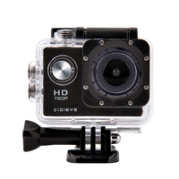 Digieye 720P Waterproof HD Action Camera Kit with 2" LCD Screen + 8GB MicroSD
