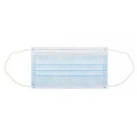 Disposable Protective Face Masks Box of 25,  3 PLY - One Size - Blue