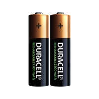 Duracell AA Rechargeable Batteries NiMH Duralock Pre and Stay Charged 2500mAh Capacity - 2 Pack