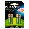 Duracell AAA Rechargeable Batteries Duralock Pre and Stay Charged 850mAh - 4 Pack