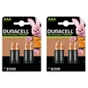 Duracell AAA Rechargeable Batteries NiMH Recharge Plus Stay Charged 750mAh - Value 8 Pack