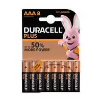 Duracell Plus AAA Alkaline Batteries - Pack of 8
