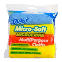 Duzzit Microfibre Cloths,  Multi Surface Cleaning 4 pack 30 x 30cm