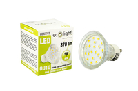 Ecolight GU10 5W Non-Dimmable Warm White LED Bulb: 40W Equivalent