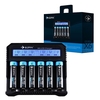 Efan X6 6-BAY LCD Portable Intellicharge Charger For Li-ion/IMR/AA/AAA Batteries