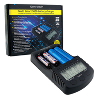 **EOL** 7dayshop Pro Series Intelligent LCD AA AAA NiMH and 18650,  14500 Li-Ion Battery Charger - MultiSmart 3000