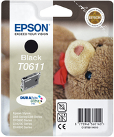 Epson Original T0611 Teddybear Ink Cartridge 8ml Black