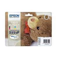 Epson Original T0615 Teddybear 32ml Extra Value 4 Cartridge Multipack