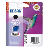 Epson Original T0801 Hummingbird Ink Cartridge 7.4ml Black