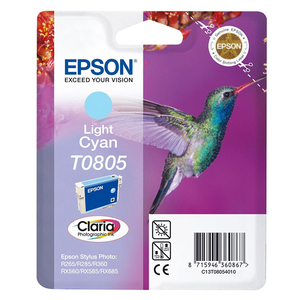 Epson Original T0805 Hummingbird Ink Cartridge 7.4ml Light Cyan