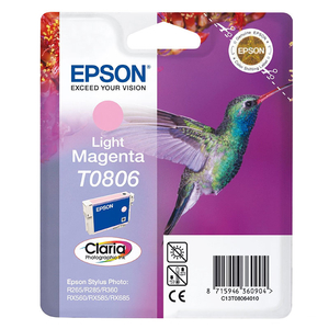 Epson Original T0806 Hummingbird Ink 7.4ml Light Magenta