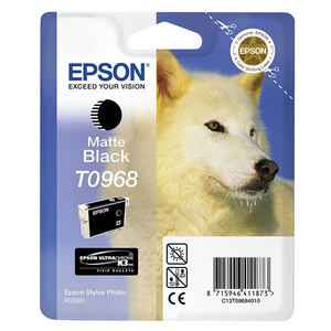 Epson Original T0968 Husky Ink Cartridge 11.4ml Matte Black