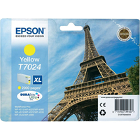 Epson Original T7024 XL Eiffel Tower Ink Cartridge 21.3ml Yellow