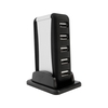 EvoDX 7 Port High Speed USB 2.0 Hub for Desktop and Laptop - Includes Mains Power Unit