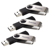 Hama Rotate USB 2.0 Flash Drive Memory Stick - 32GB - EXTRA VALUE 3 PACK