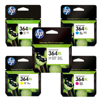 HP 364XL 5 Colour Bundle B/C/M/Y/PB